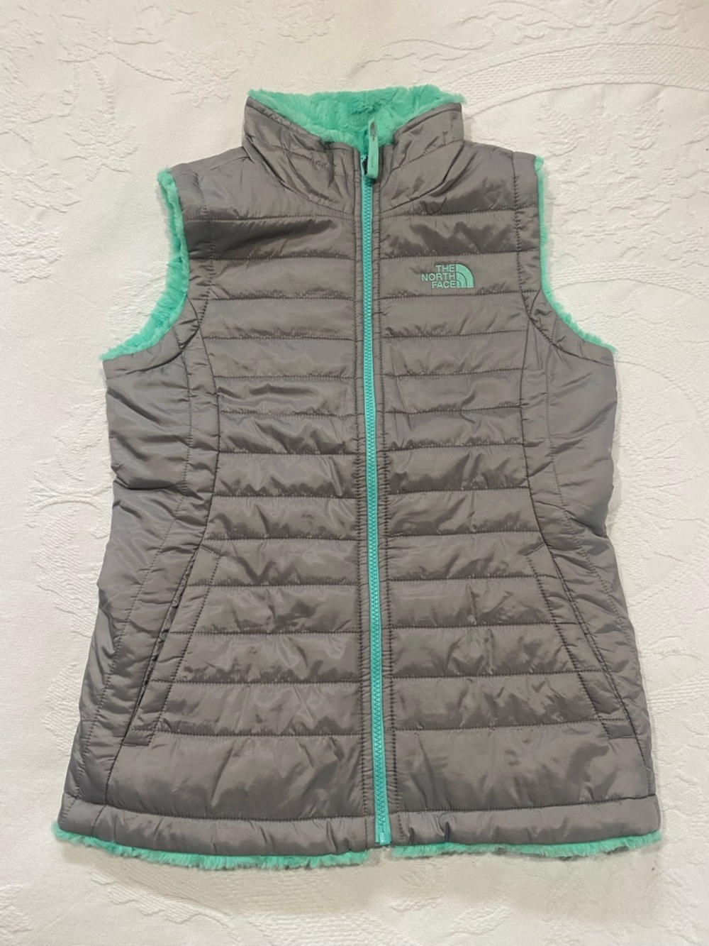 The North Face Gray Vest Reversible